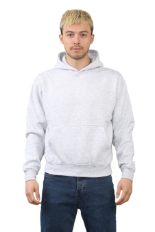 Classic Grey Pullover Hoodie for Men