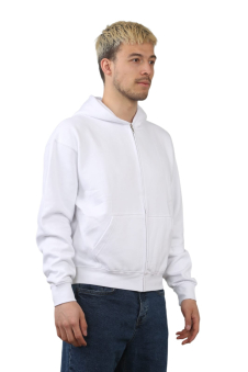 Classic White Pullover Hoodie for Men