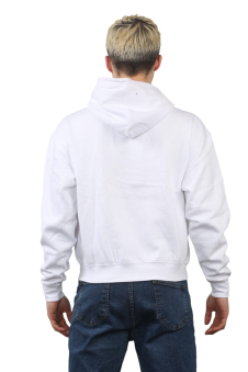 Classic White Pullover Hoodie for Men