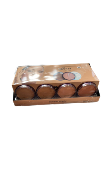 Compact Pressed Face Powder 4 Assorted Medium Shades - Pack of 24 Pcs (Price Per Piece)