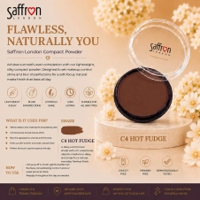 Compact Pressed Face Powder 4 Assorted Deep Shades - Pack of 24 Pcs (Price Per Piece)