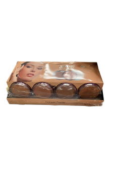 Compact Pressed Face Powder 4 Assorted Deep Shades - Pack of 24 Pcs (Price Per Piece)