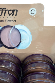 Compact Pressed Face Powder 4 Assorted Deep Shades - Pack of 24 Pcs (Price Per Piece)