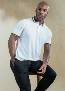 Contrasting Twin Tipped Polo Shirt