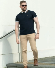 Contrasting Twin Tipped Polo Shirt