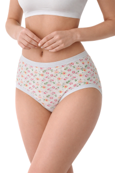 Active Star Cotton Rich Floral Print Full Briefs for Women (Pack of 3 Pcs)