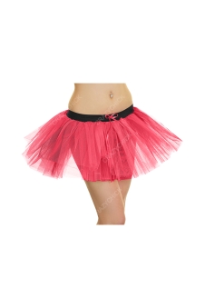 Crazy Chick Adult 3 Layers Plain Pink Tutu Skirt
