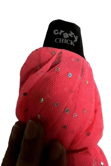 Crazy Chick Adult 3 Layers Pink Sequin Tutu Skirt