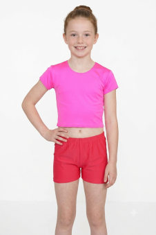 Crazy Chick Girls Cotton Pink Hot Pants