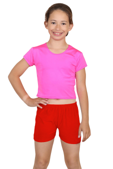 Crazy Chick Girls Cotton Red Hot Pants