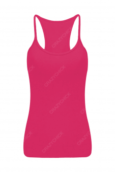 Crazy Chick Girls Cotton Pink Vest Top