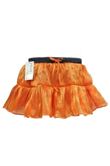 Crazy Chick Adult 2 Layer Orange Satin Tutu Skirt