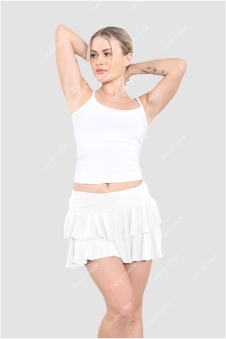 Crazy Chick Adult White RARA Skirt