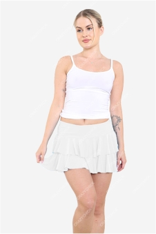 Crazy Chick Adult White RARA Skirt