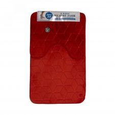 CUBE BATH SET 50X80 RED