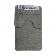 CUBE BATH SET 50X80 SILVER