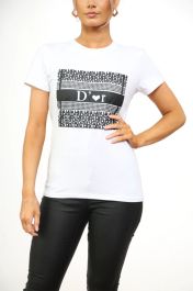 Dor Slogan Print T-Shirt
