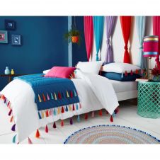 DUVET SET TASSLE WHITE