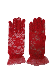 Wickedfun LaceÂ Red Colour Gloves
