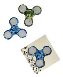 Fidget Spinner Toy Led Light Print (Assorted)