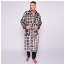 Flannel Bathrobe - Men Wiber Tartan Check
