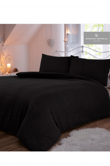 Flannel Plain Duvet Set