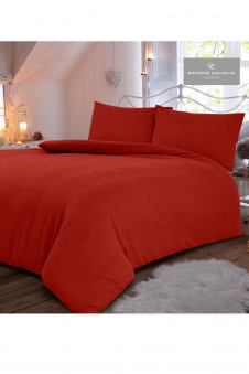 Flannel Plain Duvet Set