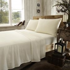 FLANNEL PLAIN PILLOWS CREAM (NEW)