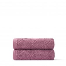 GEO TOWEL HAND TOWEL ROSE