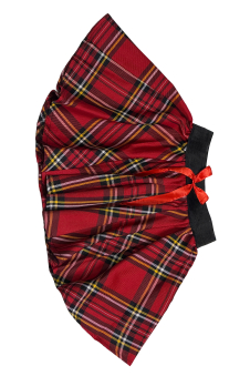 Crazy Chick Girls Tartan Skirt Red