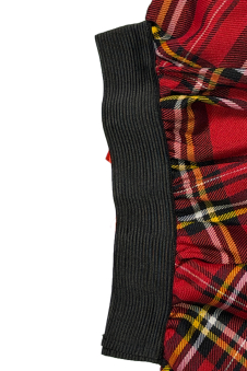 Crazy Chick Girls Tartan Skirt Red