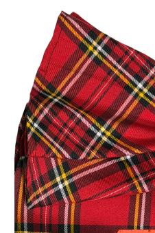Crazy Chick Girls Tartan Skirt Red