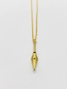 Gold Plated Dagger Pendant