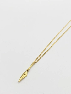 Gold Plated Dagger Pendant
