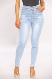 High Waisted Five Button Jeans