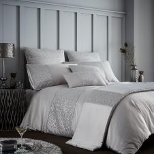 HORIMONO CUSHION COVER 30cm x 50cm SILVER