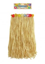 Crazy Chick Adult Hula Skirt with Flowers 62cm W x 60cm L