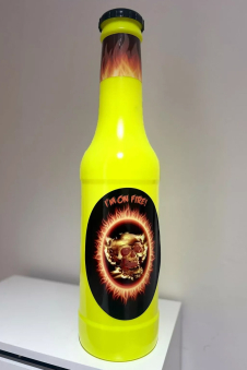 I AM On Fire 2 FT Plastic Bottle For Coins