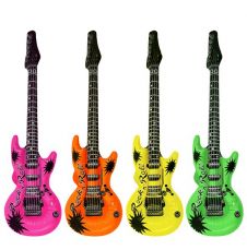 Inflatable Guitar in 4 Assorted Colours