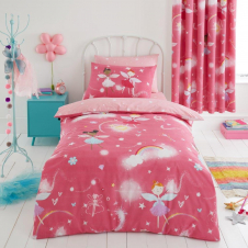 Kids Duvet Set Fairy Buddies Pink