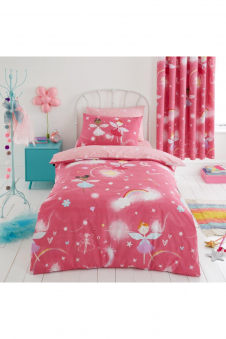 Kids Duvet Set Fairy Buddies Pink
