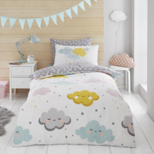 Kids Duvet Set Happy Clouds