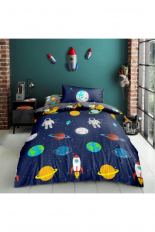 Kids Duvet Set Space Navy