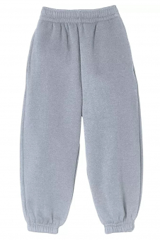 Kids Grey Fleece Warm Joggers for School and Play Tracksuit Pants
