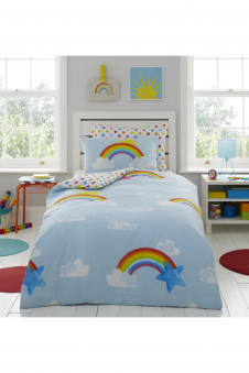 Kids Range Sunny Rainbow Duvet Set Multi