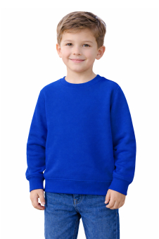 Kids Sweatshirt Round Neck Royal Blue