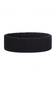 Ladies Black 80s Style Sports Gym Headband