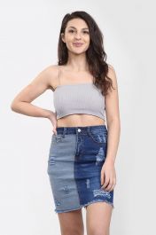 Ladies High Waisted Multi Colour Skirt