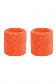 Ladies Orange 80s Style Sports Gym Wristband