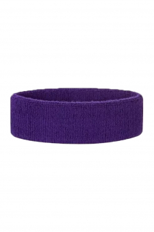 Ladies Purple 80s Style Sports Gym Headband